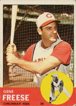 1963 Topps Baseball Cards      133     Gene Freese